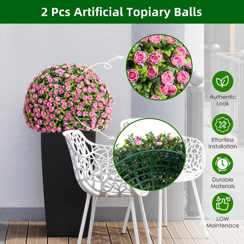Boules de buis – décoration extérieure